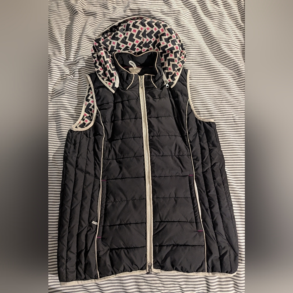 Women's Hatley Black Quilted Puffer Vest